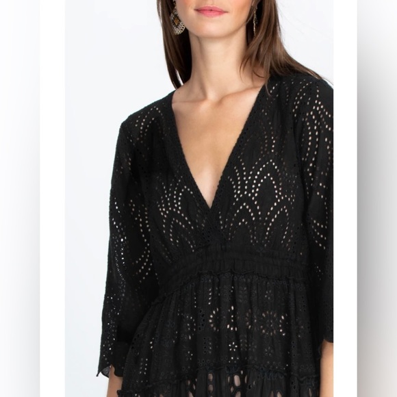 Johnny Was Bluebelle Dress in Black, size XS can fit S, NWT (but no slip) - Picture 5 of 14